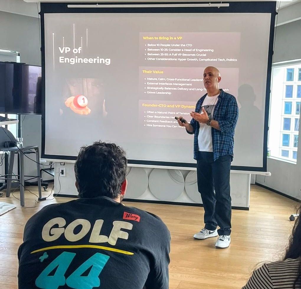 David Ginat presenting